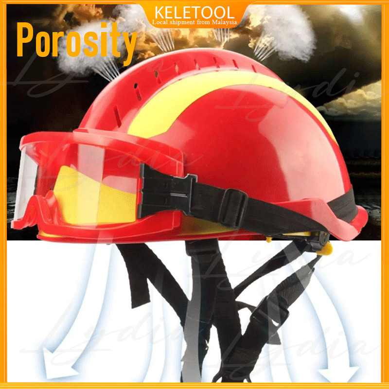 Emergency firefighter rescue helmet workplace fire-resistant hard hat ...