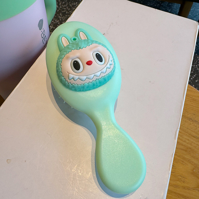 Labubu Cushion Comb Cute Cartoon Anime Bunny Hair Combs Portable Light ...