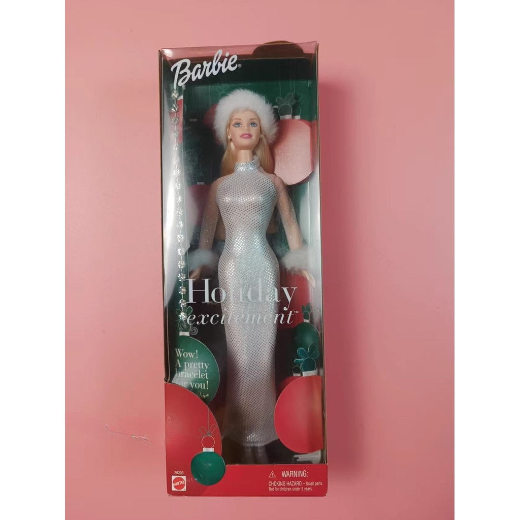 Barbie HAPPY HOLIDAYS EXCITEMENT NRFB 2001 Un bracelet est offert