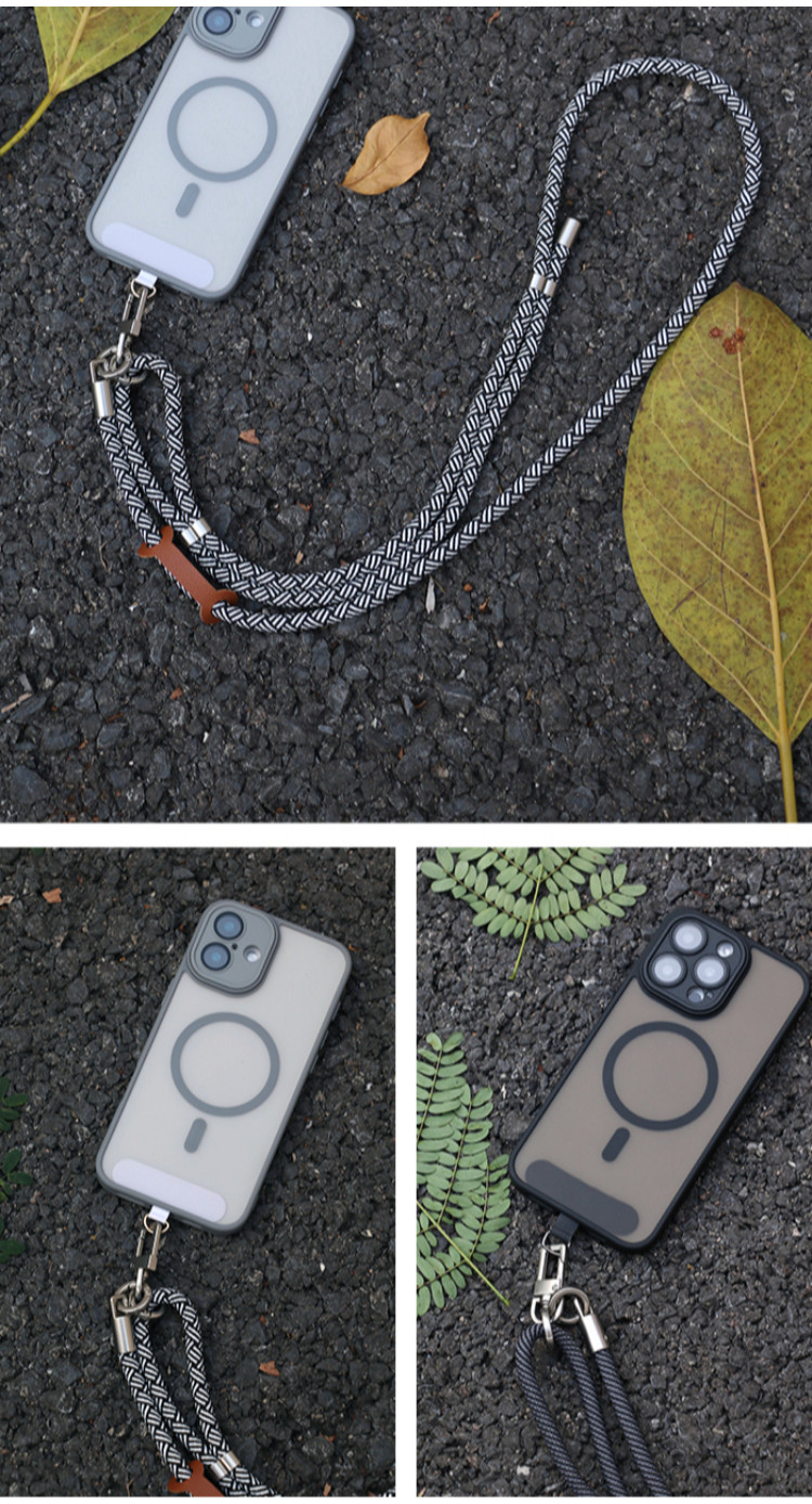 7mm 150cm Mobile Phone Straps Lanyard Simple Adjustable Lanyards ...