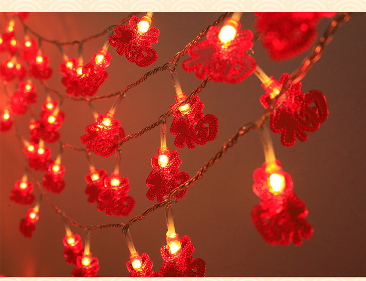 CNY Lights LED Red Lantern Fairy Lights with Battery USB Plug in ...