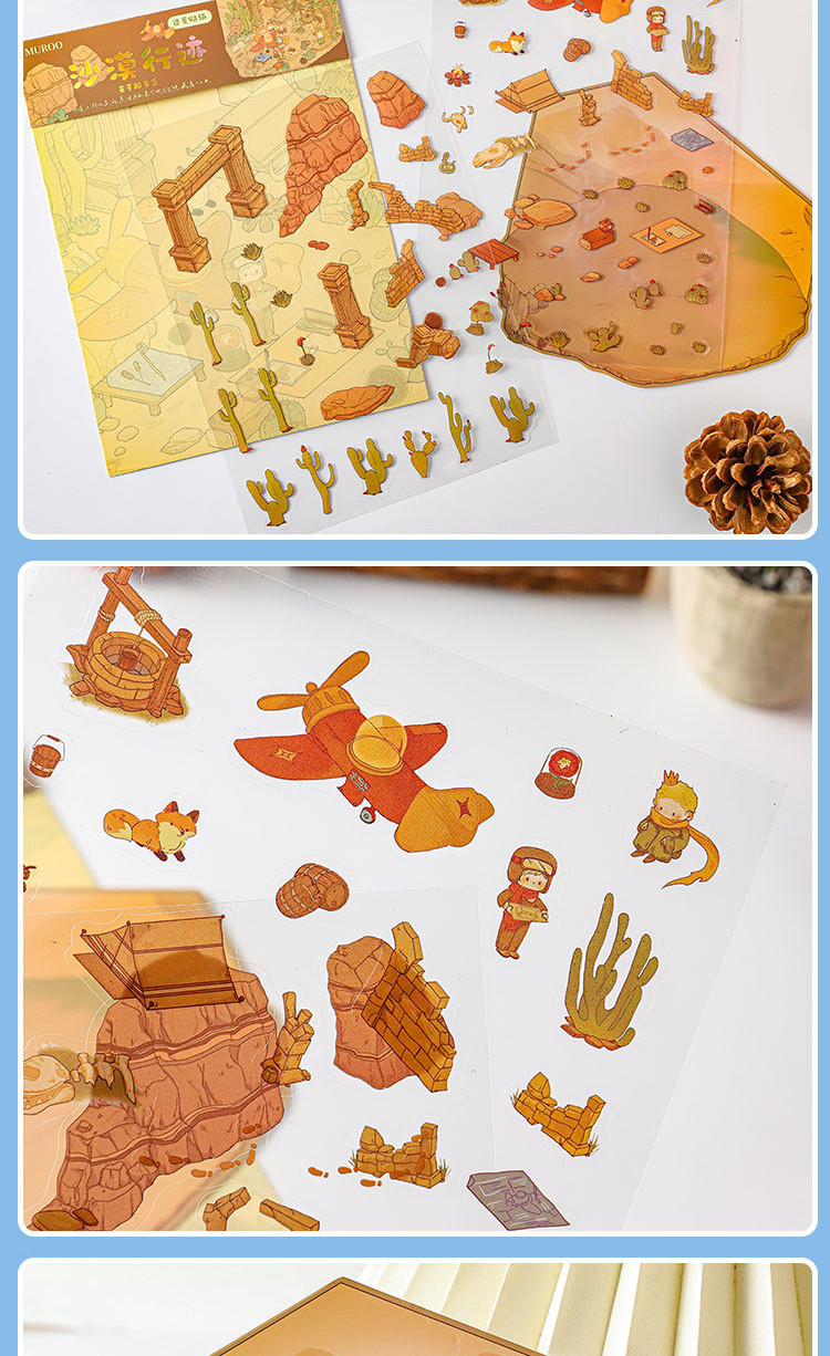 ENWEI 3 Pcs [Prince's Story Collection Series] Cute 3D Stickers ...