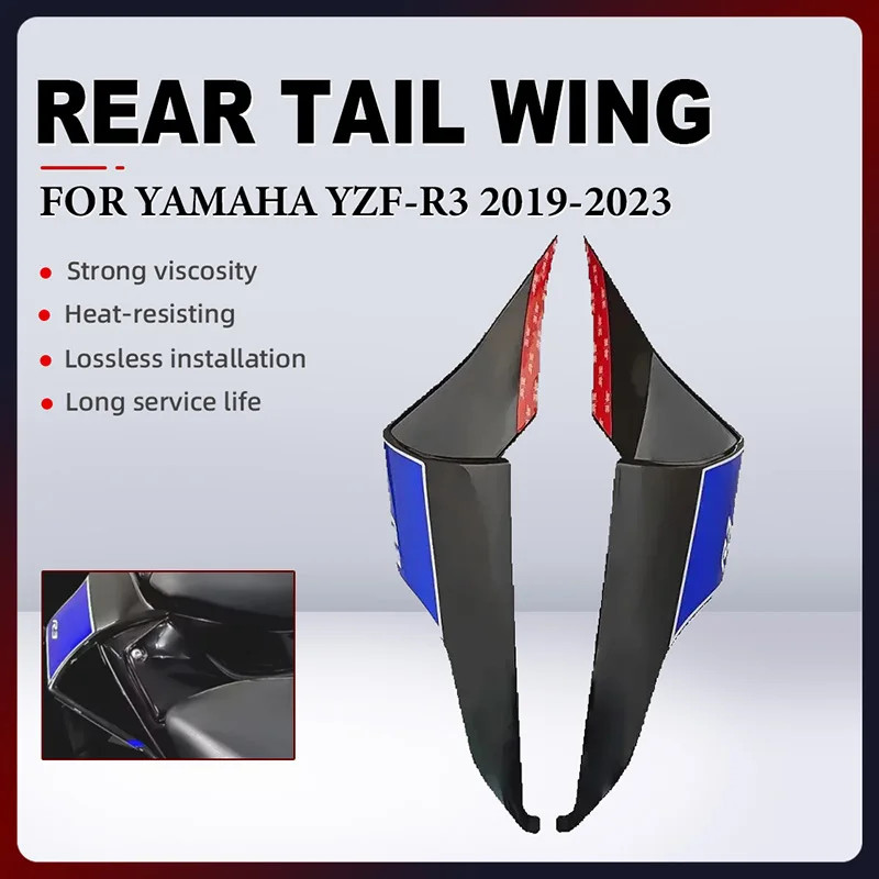 Motorcycle Rear Tail Wing Side Cowling Panel Spoiler Fairing For Yamaha ...