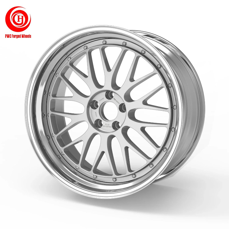 6061 Custom Lightweight 2-pieces 5x112 5x120 2pcs Forged Alloy Wheel ...