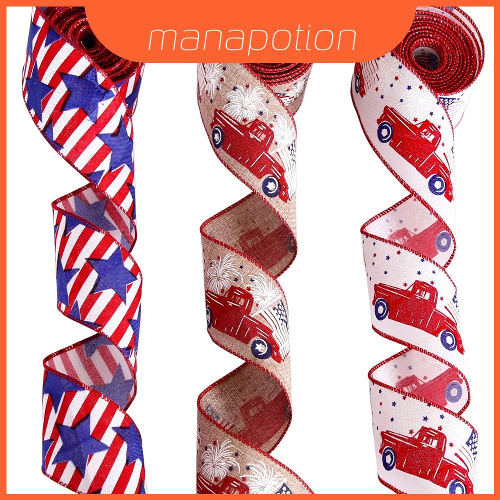 Meter 2 Unique Celebration Ribbons For Fourth Of July With Flag And ...