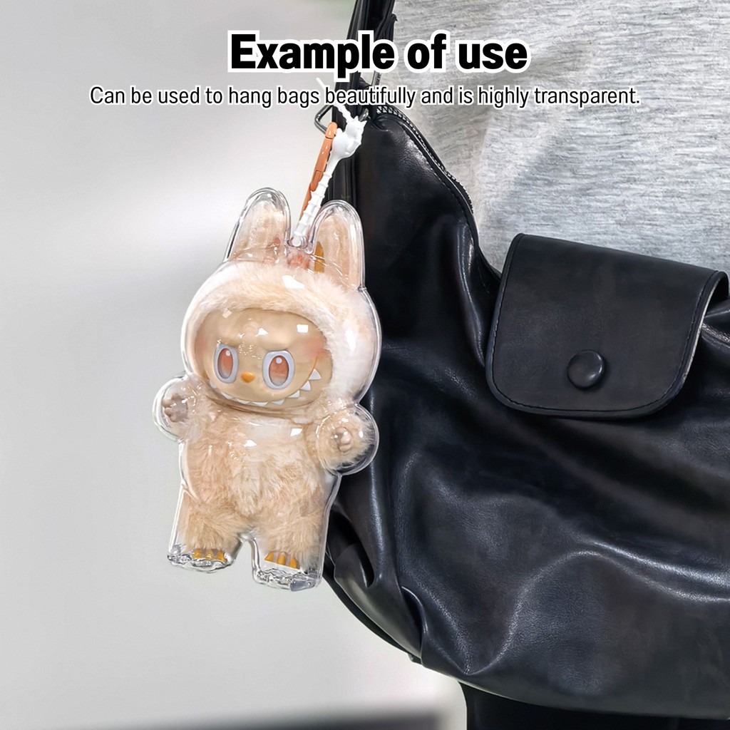 Transparent Labubu Storage Bag Waterproof Dustproof Labubu Protective ...