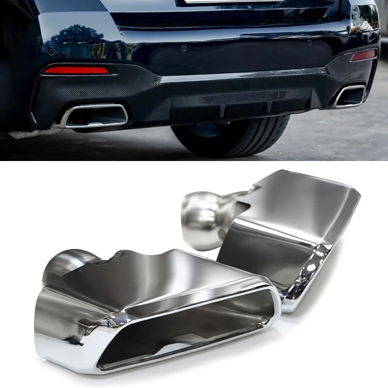 1 Pair Stainless Steel Exhaust Tip For BMW G30 G31 525i 530i 540i ...