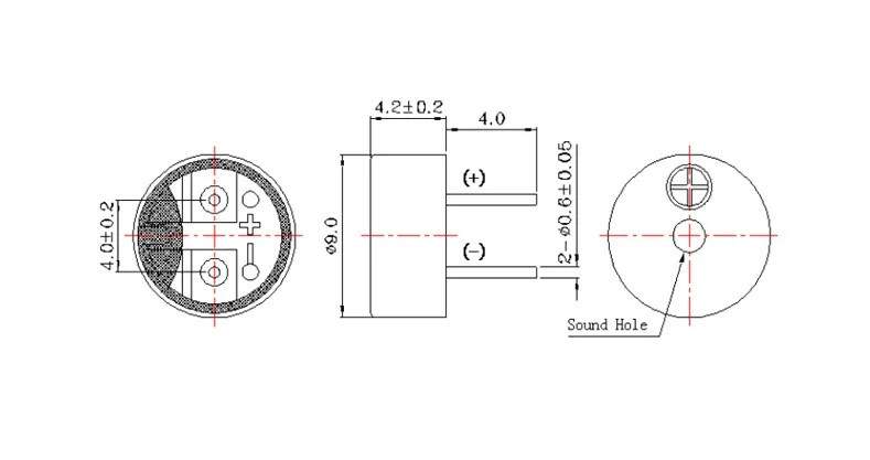 20/10/5Pcs 9042 9055 Integrated Passive Buzzer 16R 42R AC 3V 3.3V 5V 9 ...