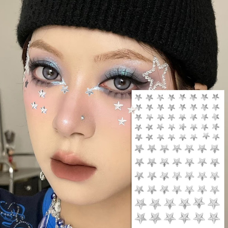 3D Face Mix Size Self Adhesive Crystal Bow Star Water Droplets Shaped ...