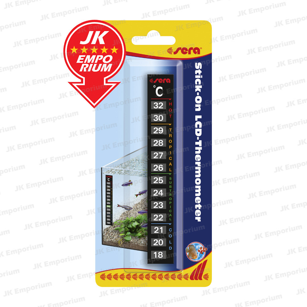 Sera Stick-On LCD Thermometer Sticker For Aquarium Fish Tank | Shopee ...