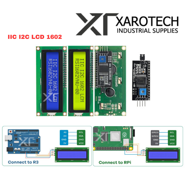 Arduino Serial IIC I2C LCD 1602 (16x2) Blue/Yellow Liquid Crystal ...