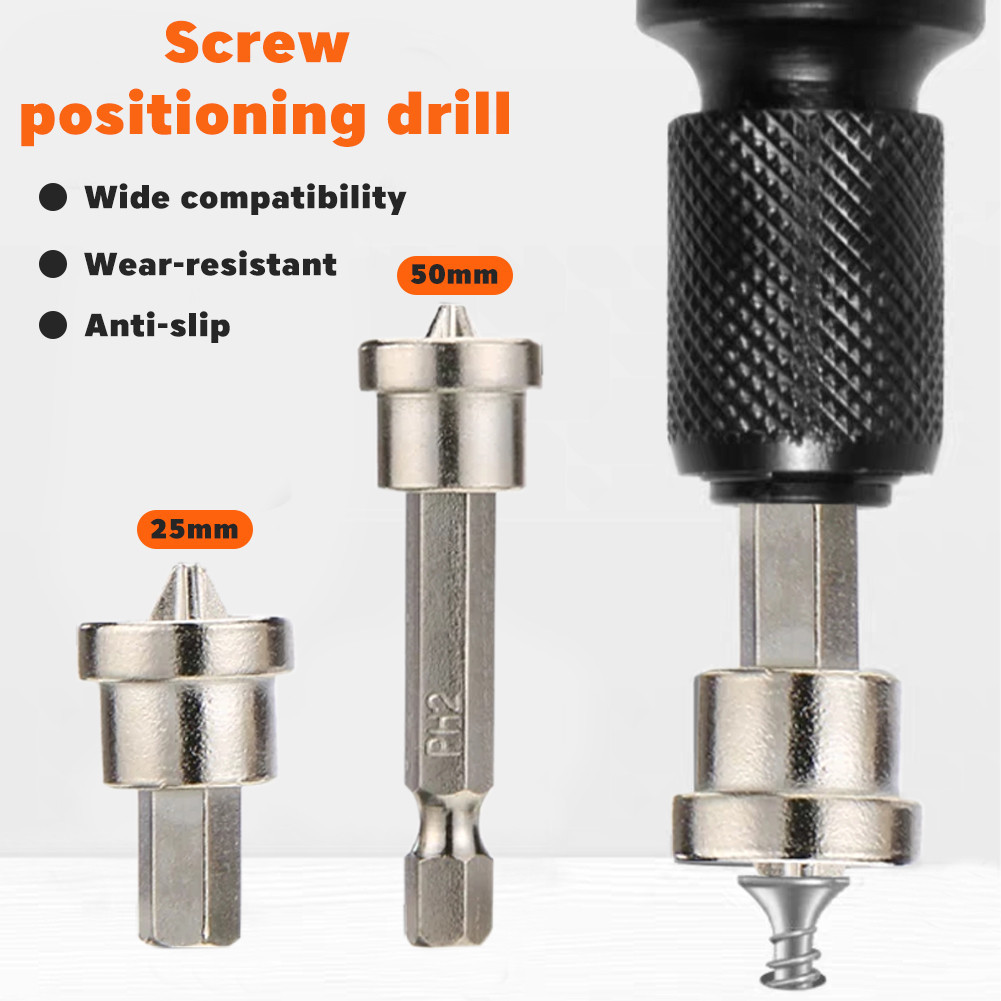 5PCS Magnetic Positioning Screwdriver Bits Head 25/50mm Positioning Bit ...