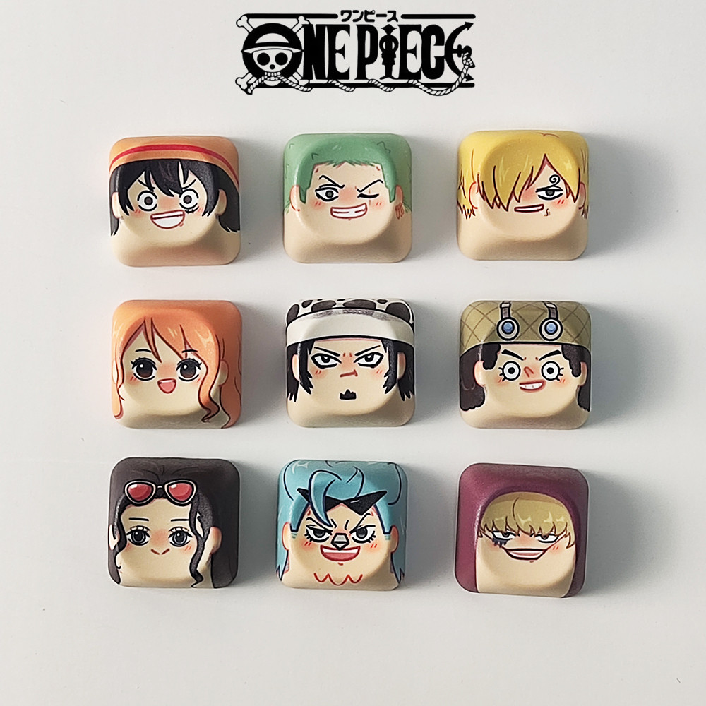 One Piece Keycaps MOA Profile PBT Five-sided Dye Sublimation Luffy Zoro ...