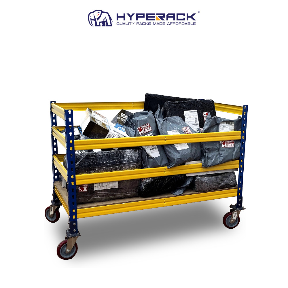 HYPERACK ™️ [High Quality] 400KG Work Tainer Roller Trolley Rack ...