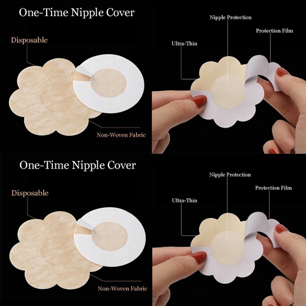 50/100pcs Non-Woven Fabric Disposable Nipple Patch Ultra-thin ...