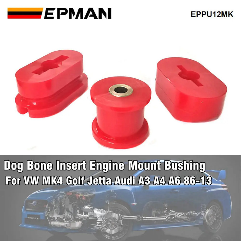 EPMAN Polyurethane Front Engine Mount Dog Bone Bushing Fit For VW Golf 