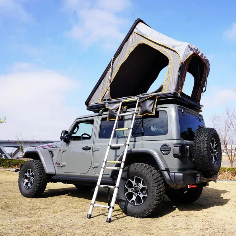 New Arrival Aluminum Triangle Hard Shell Rooftop Tent Outdoor Camping ...
