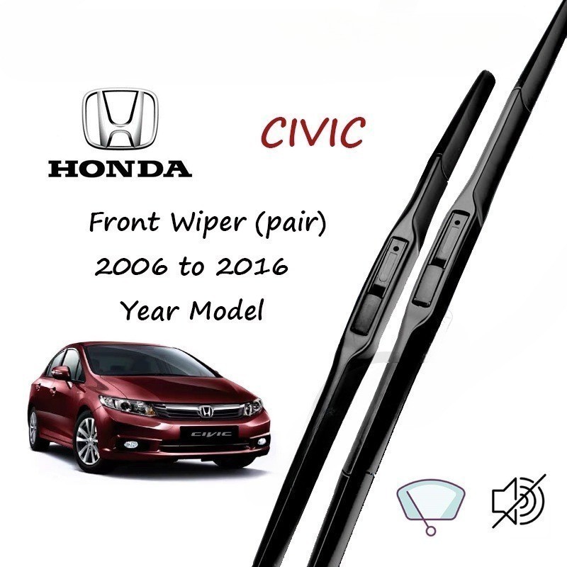 2006 Honda Civic Wiper Blade Size