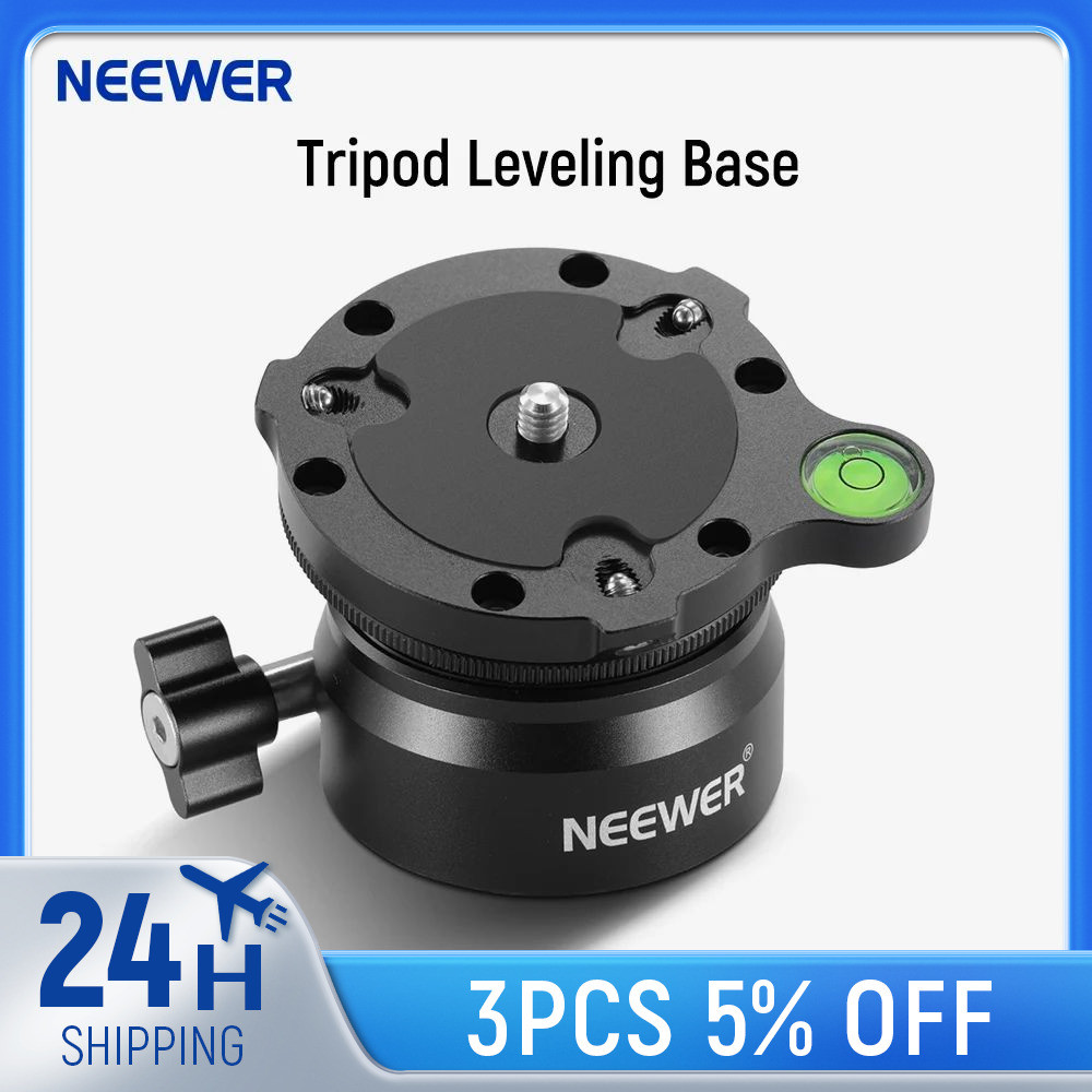 NEEWER Tripod Leveling Base Camera Leveler Aluminum Adjusting Tripod ...