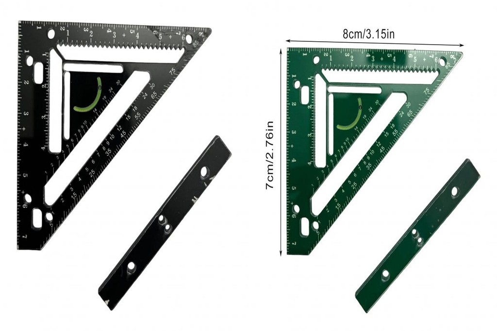 yemianbuj Rotating Rafter Square Tool Triangle Ruler for Woodworking ...