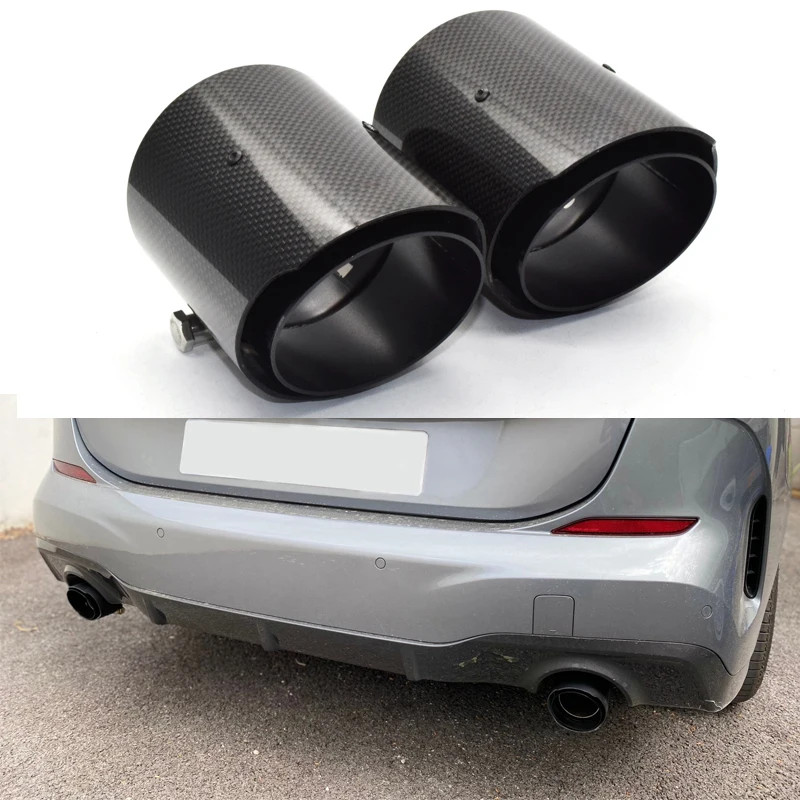 1 PCS Carbon Fiber Exhaust Tips For BMW M135i M235i M140i M240i M335i ...