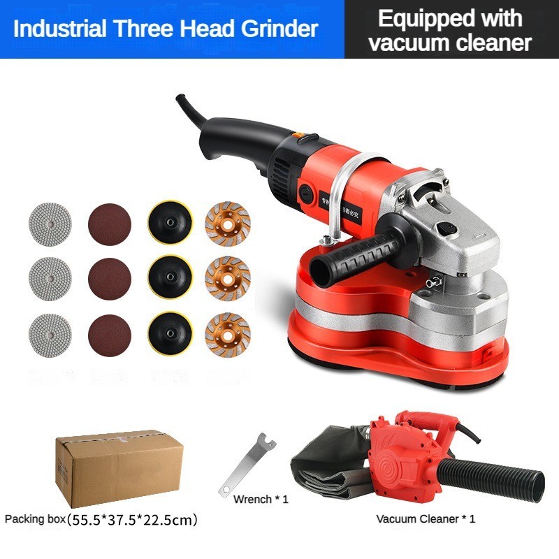 2800W Portable Industrial Grinder Handheld Epoxy Paint Floor Grinding ...