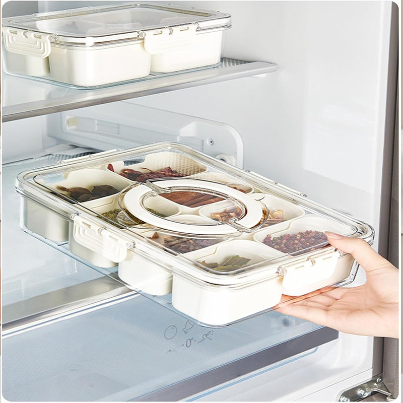 Stackable Food Spices Storage Container Refrigerator Organizer Bin ...