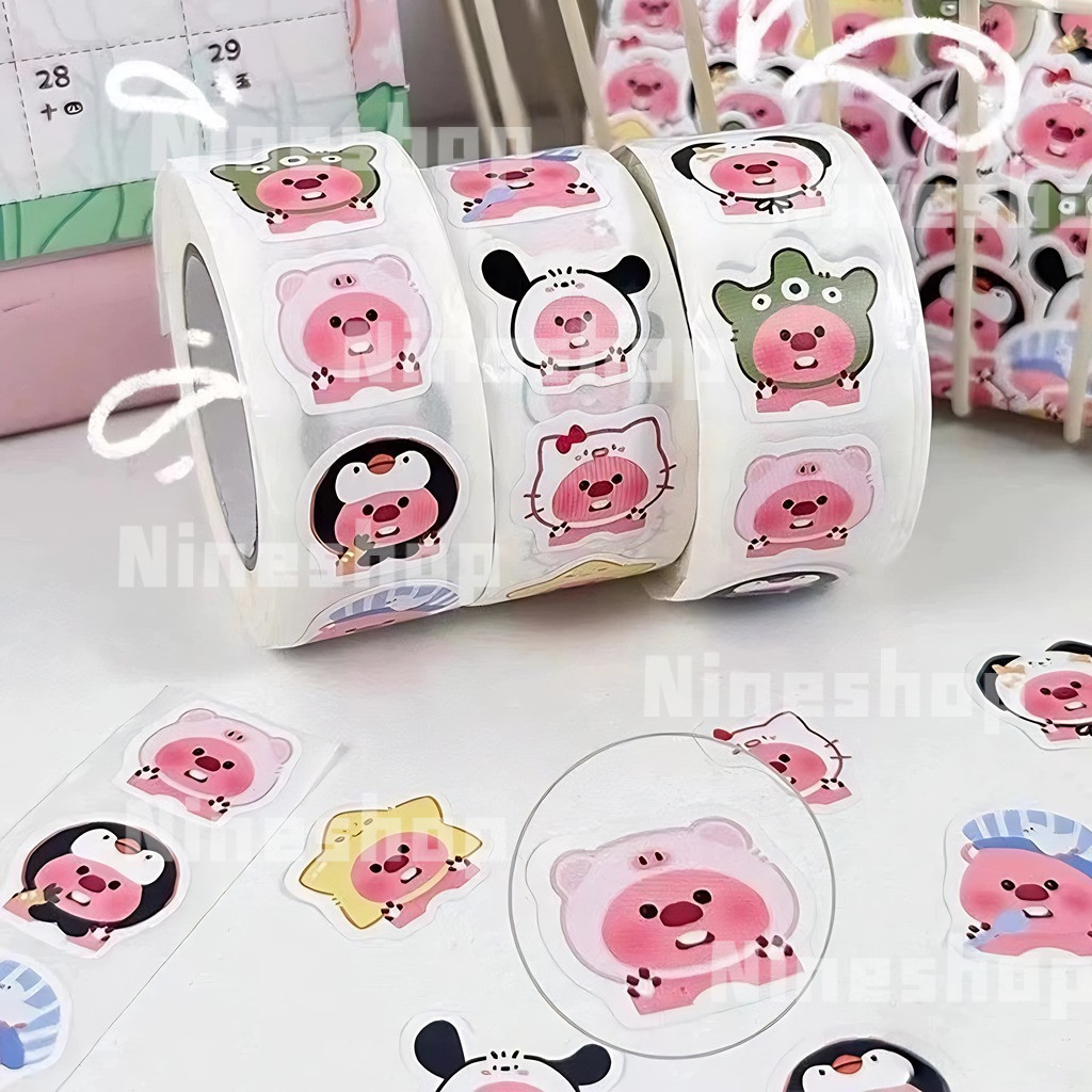500pcs/Roll Chiikawa Loppy Capybara Kuromi Chiikawa Sealing Sticker ...