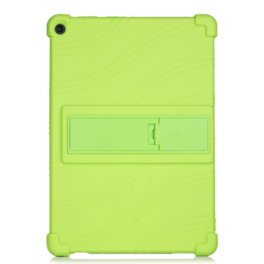SEYMAC Hoes voor Lenovo Tab 10.1 Inch 2025 (Tb-311fu/Tb-311xu) - Schokbestendige Tablet-Hoes met Schermbeschermer, 360° Draaibare Standaard En Handriem, Schouderband en Pennenhouder - Groen