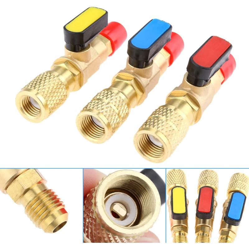 Four Seasons Low Side Straight - 1/4 in. Service Port Retrof