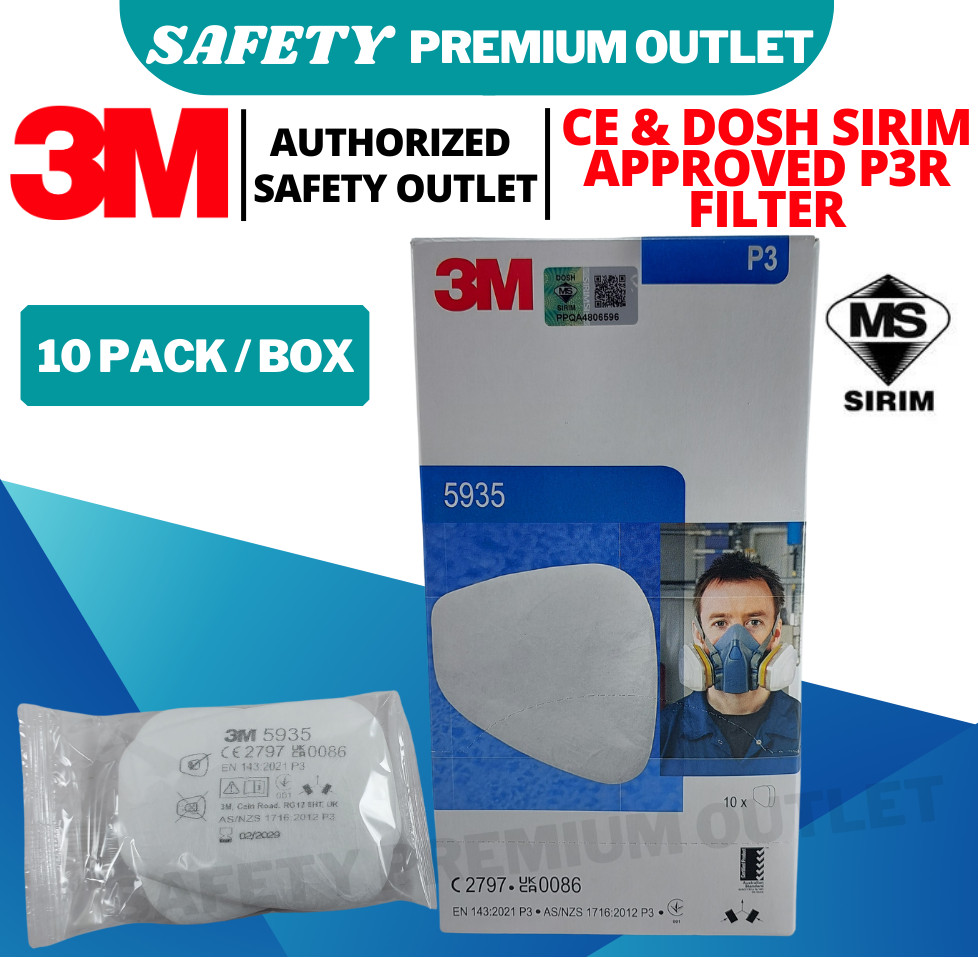 [ORIGINAL] 3M 5935 P3 R Particulate Filter SIRIM Approved Replace 5N11 ...