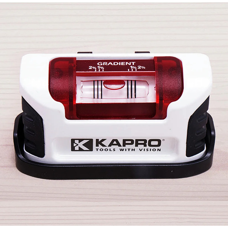 Kapro 10cm Belt Clip Magnetic Cast Aluminum Bubble Level Red Vision ...