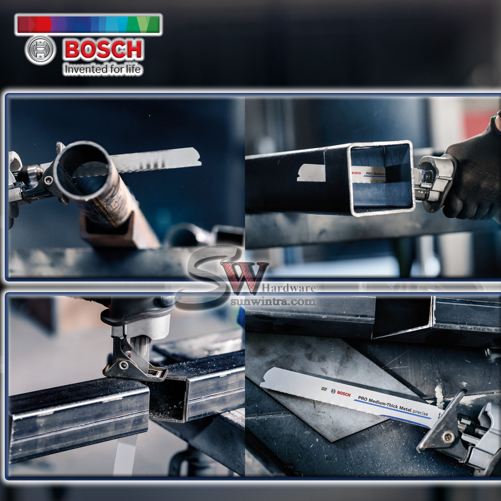 Bosch 25x PRO Thick Metal S1137HBF Precise Reciprocating Saw Blade (for Metal Pipes And Profiles, Non-Ferrous Metals, Length 225 Mm, Professional Accessory Reciprocating Saw - View #6