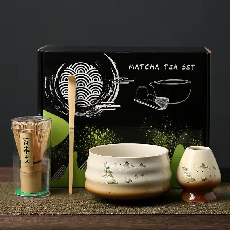 Japanese Matcha Bowl Ceramic Matcha Set Teapot Bamboo Matcha Brush ...
