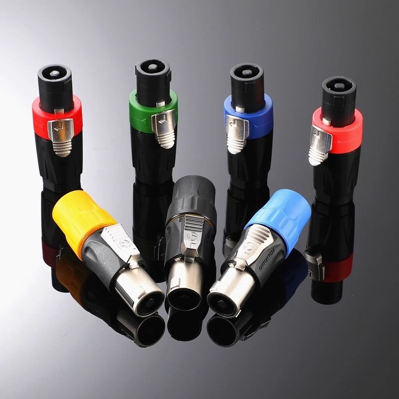 Copper Solder-Free Four-Core Speaker Plug 4-Core Terminal Speaker Om ...