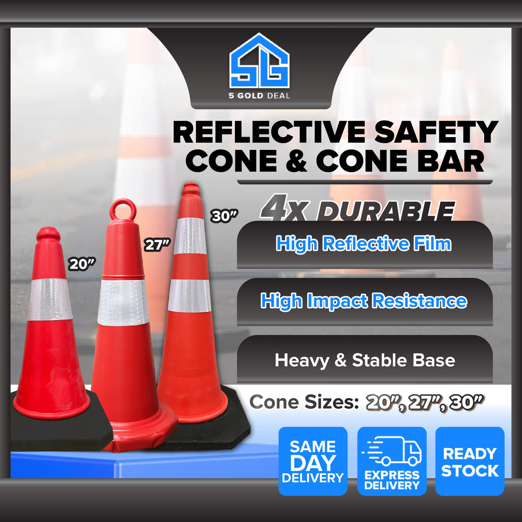 PVC Reflective Signal Warning Safety Cone Reflective Line Traffic Cone ...
