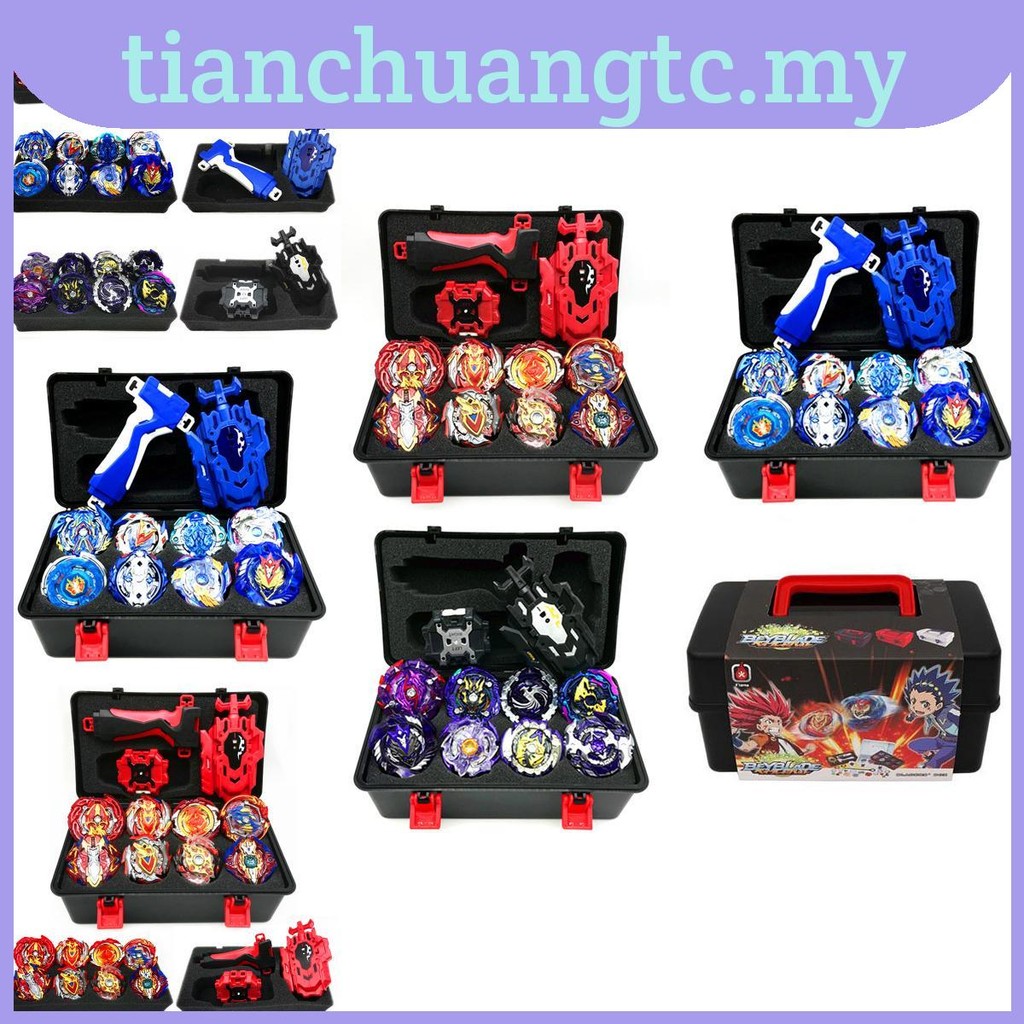 Burst 8pcs Gyro Beyblade Set With Launcher Portable Storage Box Gift ...
