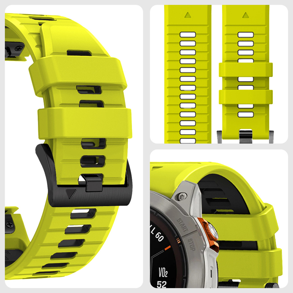 QuickFit 26mm 22mm Sports Silicone Watch Band Compatible for Garmin ...