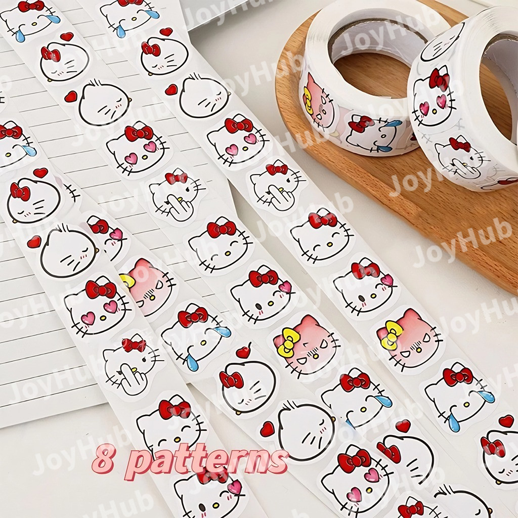 500pcs/Roll Chiikawa Loppy Capybara Kuromi Chiikawa Sealing Sticker ...