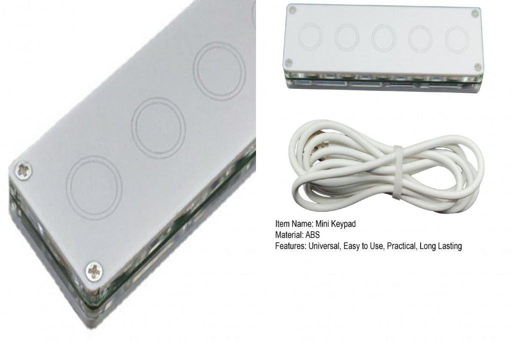 SN Computer Keyboard Compact Wired Mini Keypad with Programmable Keys ...