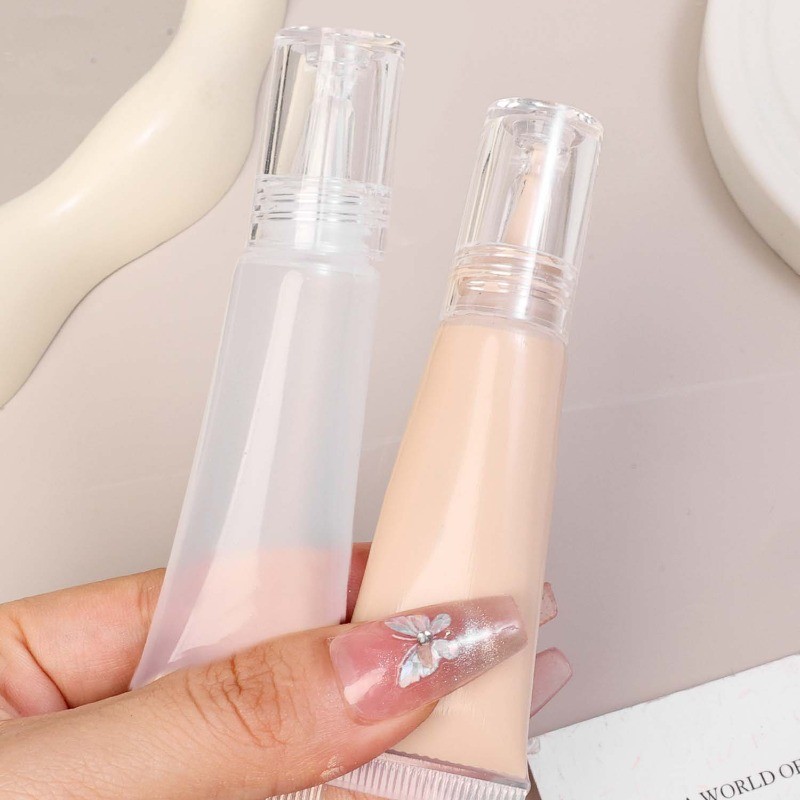 Liquid Foundation Squeeze Bottle - 10/15ML Cosmetic Soft Tubes - Clear ...