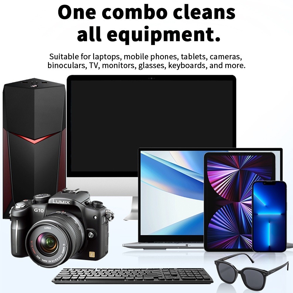 8-in-1 Multifunctional Computer Keyboard Brush Laptop Screen Cleaner ...