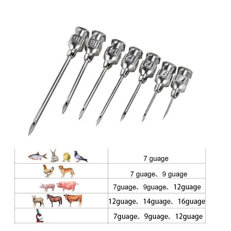 20ML Adjustable Syringe Fiber Glass injector + 1 Dozen Assorted Needles ...