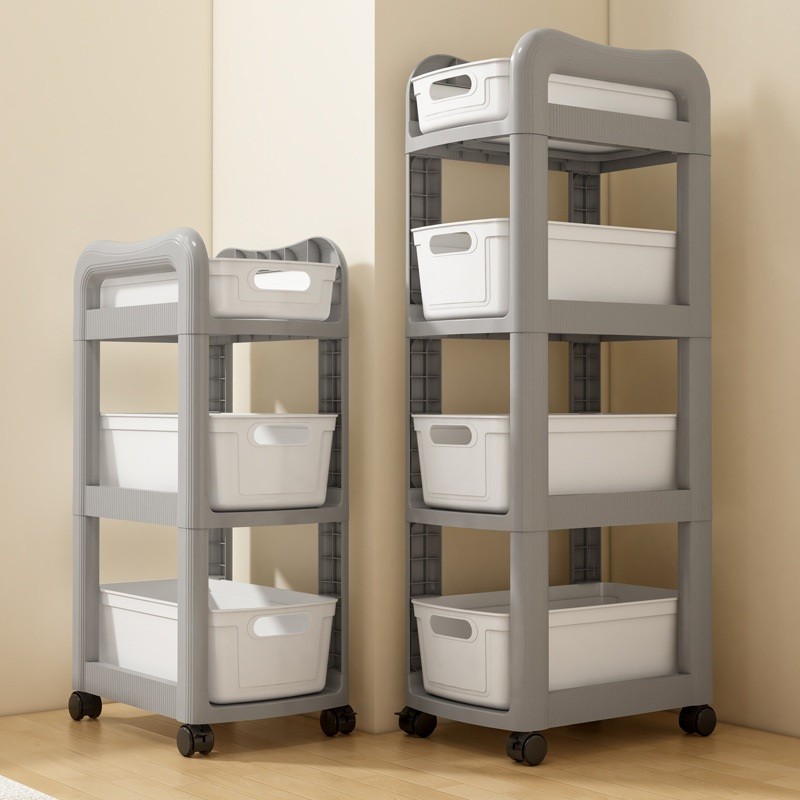 Storage Rack Bookshelf Movable School Beg Rack Multi-Layer Snack ...