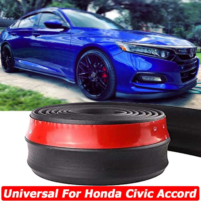 Universal Front Bumper Lip Guard Splitter Chin Spoiler Side Skirt Anti ...