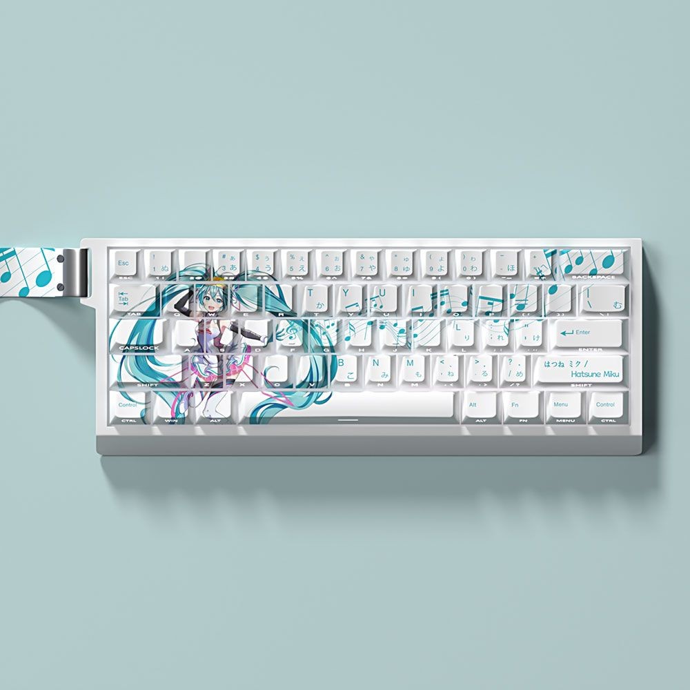 Personality Theme E-sports Keycap Original Hatsune Miku 2D Theme Keycap ...
