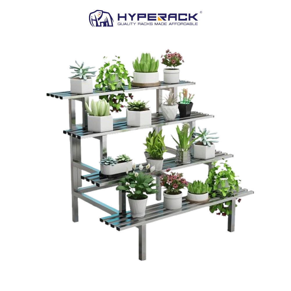 HYPERACK ™️ [Ready Stock] Rak Bunga Bertingkat Flower Rack Stainless ...