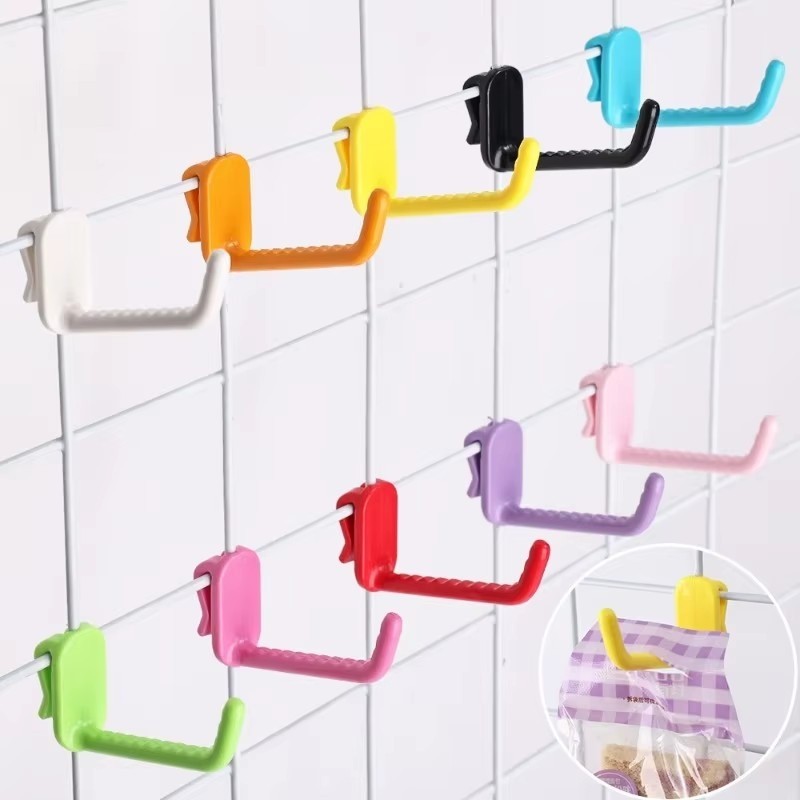 5/10Pcs Supermarket Shelf Mesh Hook - Wire Mesh Hanger - Wall Goods ...