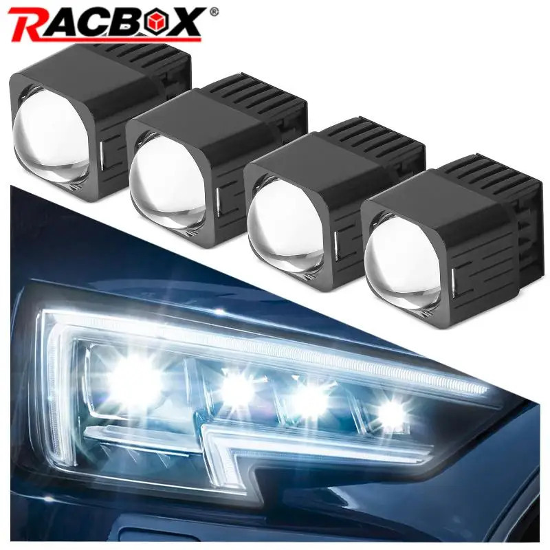 Matrix 1.5 Inch LED Headlights Projector lens High Beam LED Lights Mini ...