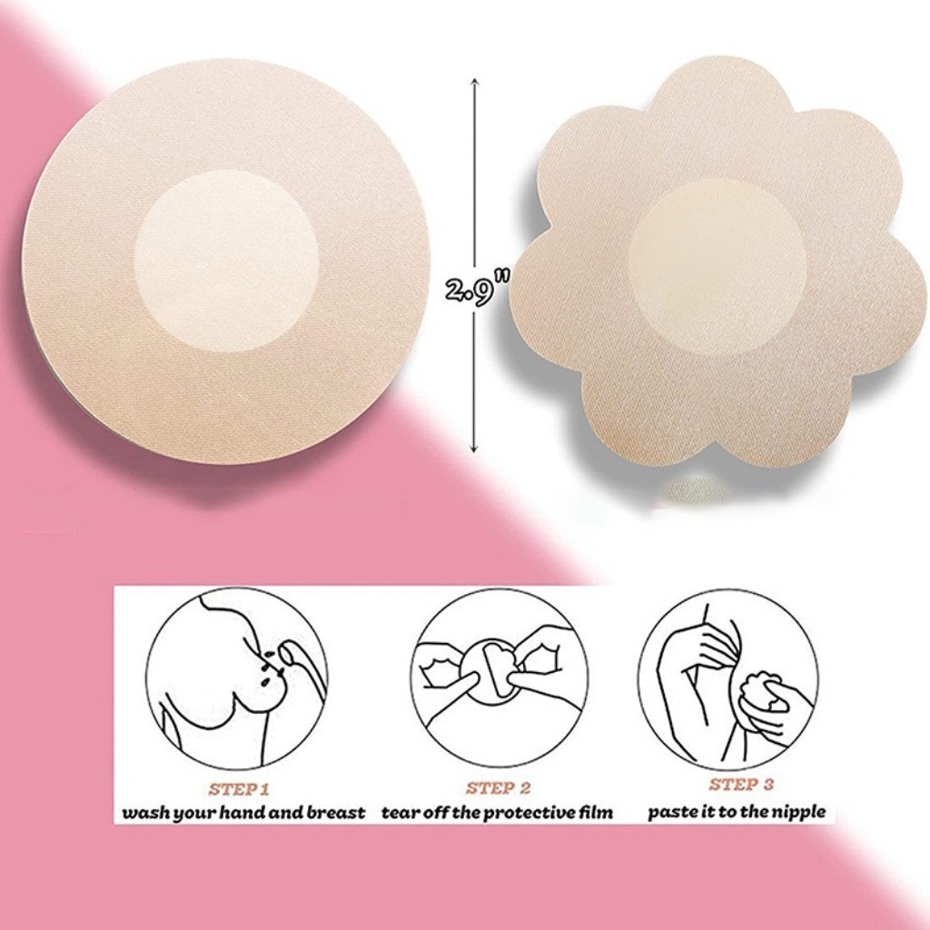 50/100pcs Non-Woven Fabric Disposable Nipple Patch Ultra-thin ...